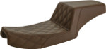 Saddlemen Step-Up Brown Seat w/Lattice Stitch Front & Smooth Rear (891-04-172BR)