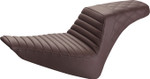 Saddlemen Brown Tuck-N-Roll/Rear Lattice Stitch Step-Up Seat (812-26-176BR)