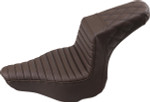 Saddlemen Brown Tuck-N-Roll/Rear Lattice Stitch Step-Up Seat (813-27-176BR)