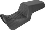 Saddlemen Step-Up Lattice Stitch & Smooth Black Motorcycle Seat (821-34-172)