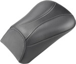 Saddlemen Dominator Carbon/Black Passenger Seat w/ Gray Stitching (800-01-0162)
