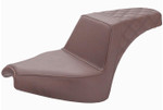 Saddlemen Step Up Brown Seat w/Smooth Front & Lattice Stitch Rear (I21-04-173BR)