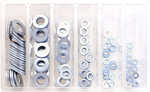 Bolt M5/M5/M6/M8/M10/M12 Flat Washer Service Assortment 120 Pack (SV-FLWSH)