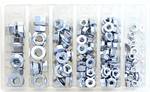 Bolt M5/M6/M8/M10 Hex Flange Nut Small Service Assortment 140 Pack (SV-FNUT)