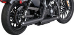 Vance & Hines Black Twin Slash 3" Slip-On Exhaust Mufflers (46361)