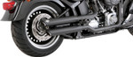 Vance & Hines Black Twin Slash 3" Slip-On Exhaust Mufflers (46343)