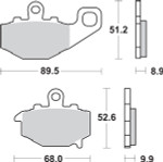 SBS LS - Sintered Brake Pads (687LS)