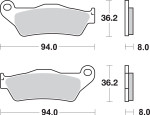 SBS LS - Sintered Brake Pads (671LS)