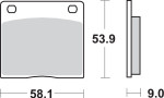 SBS HF - Ceramic Brake Pads (512HF)
