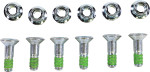 Bolt T45 26mm Length Silver Rear Sprocket Bolt & Nut Kit (2008-HS.EU)