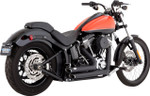 Vance & Hines Shortshots Staggered Matte Black Exhaust System (47325)