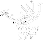 Vance & Hines Black Dresser Duals Headers (47351)
