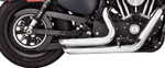 Vance & Hines Chrome Shortshots Staggered Exhaust System (17329)