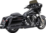 Cobra 4.5" Gen-2 Neighbor Haters Black Slip-On Mufflers for '95-16 FL (6290RB)