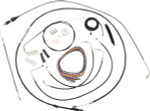 LA Choppers Black Vinyl Complete Cable Kit for 12"-14" Bars (LA-8005KT2A-13B)