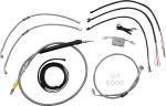 LA Choppers Stainless Complete Cable Kit for 15"-17" Handlebars (LA-8157KT2-16)