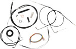 LA Choppers Black Vinyl Complete Cable Kit for 12"-14" Bars (LA-8210KT2B-13B)