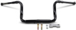 LA Choppers 1.5" Grande Trad Ape Hanger Black Handlebar w/12" Rise (LA-7322-12B)