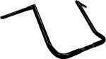 LA Choppers 1.25" Twin Peak Gloss Black Handlebar w/16.5" End Rise (LA-7361-16B)
