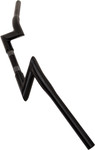 LA Choppers 1.25" Outlaw Z Style Black Handlebar w/ 2.75" End Rise (LA-7310-00B)