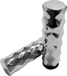 LA Choppers Chrome Billet Throttle-By-Wire Hex Grips (LA-7491-00)