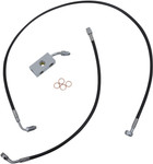 LA Choppers Black Vinyl Brake Lines for 12"-14" Handlebars (LA-8152B13B)