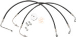 LA Choppers Black Vinyl Brake Lines for 12"-14" Handlebars (LA-8005B13B)