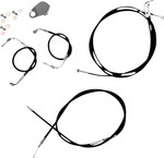 LA Choppers Black Vinyl Standard Cable Kit for Mini Ape Bars (LA-8157KT-08B)
