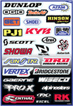 Factory Effex Sponsor Kit A Sticker Sheet (10-68000)