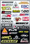 Factory Effex Sponsor Kit D Sticker Sheet (10-68006)