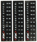 Factory Effex Temperature Stickers for Engine,Suspension,Radiator 3pk (08-90225)