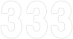 Factory Effex 8" White Pro Number 3 Decals (02-4373)