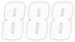 Factory Effex 6" White Factory Number 8 Decals (08-90058)