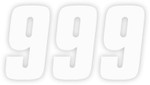 Factory Effex 6" White Factory Number 9 Decals (08-90059)