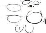 LA Choppers Black Vinyl Complete Cable Kit for Mini Ape Bars (LA-8211KT2-08B)