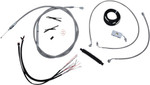 LA Choppers Braided Stainless Cable Kit for 18"-20" Handlebars (LA-8152KT2-19)