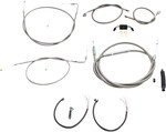 LA Choppers Stainless Complete Cable Kit for 15"-17" Handlebars (LA-8211KT2-16)