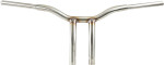 LA Choppers 1.25" 1pc Kage Fighter Stainless T-Bar w/10" End Rise (LA-7338-10SS)