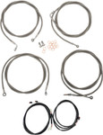 LA Choppers Stainless Complete PnP Cable Kit for 15"-17" Bars (LA-8054KT3-16)