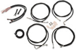 LA Choppers Black Vinyl Complete Cable Kit for Mini Ape Bars (LA-8054KT2-08B)