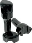 LA Choppers 4" Smooth Hefty Black Handlebar Risers (LA-7406-04B)