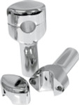 LA Choppers 4" Chrome Hefty Smooth Risers for 1.25" Handlebars (LA-7406-04)