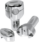 LA Choppers Hefty Mohawk 3" Chrome Risers for 1" Handlebars (LA-7404-03)