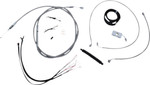 LA Choppers Stainless Complete Cable Kit for 12"-14" Handlebars (LA-8156KT2-13)