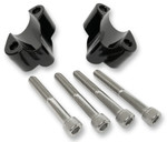 LA Choppers 1" Black Handlebar Extension Risers (LA-7433-01B)