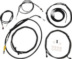 LA Choppers Black Vinyl Complete PnP Cable Kit for 12"-14" Bars (LA-8058KT3-13B)