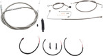 LA Choppers Stainless Complete Cable Kit for 12"-14" Handlebars (LA-8151KT2B-13)