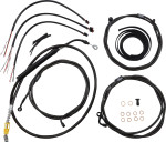 LA Choppers Midnight Complete Cable Kit for 15"-17" Bars (LA-8058KT2-16M)