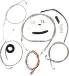 LA Choppers Stainless Complete Cable Kit for 15"-17" Handlebars (LA-8130KT2-16)