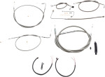 LA Choppers Stainless Complete Cable Kit for 15"-17" Handlebars (LA-8151KT2A-16)